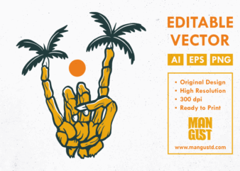 Metal Hand Summer Skeleton