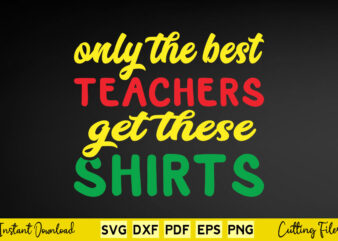 Only The Best Teachers Get These Shirts Svg Teacher Day