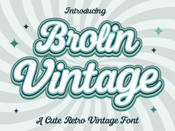 Brolin vintage t shirt template