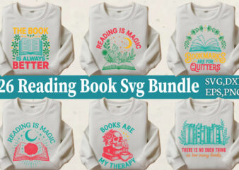 Reading Book T-shirt Bundle Reading Book Svg Bundle