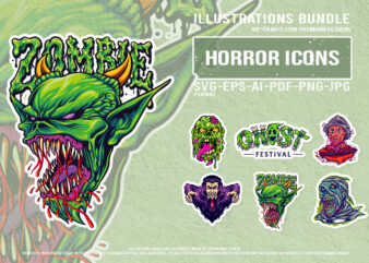 Halloween Ghost Festival Undead Zombie Vampire Mummy Set