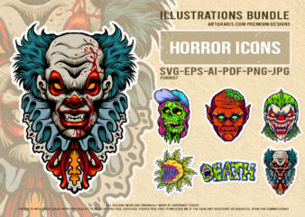 Zombie clown pennywise plant death scary creepy horror collection