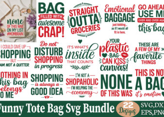Funny tote bag t-shirt bundle funny tote bag svg bundle