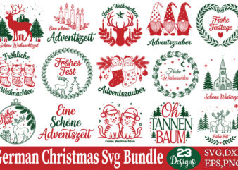 German Christmas Svg Bundle