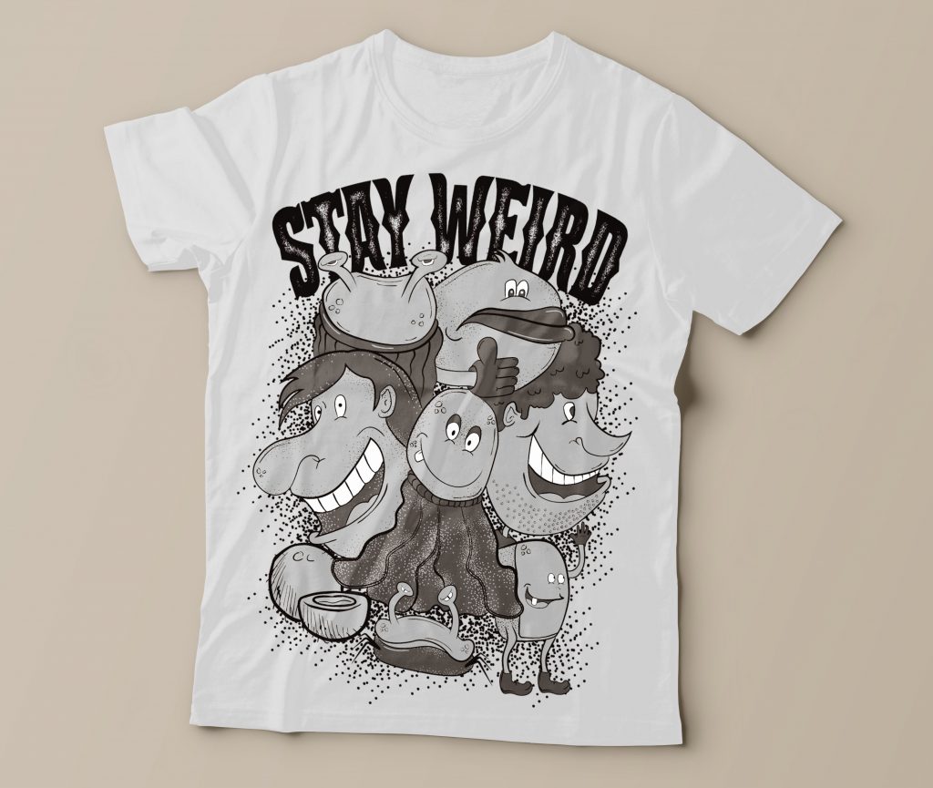 Stay Weird tshirt designs for merch by amazon