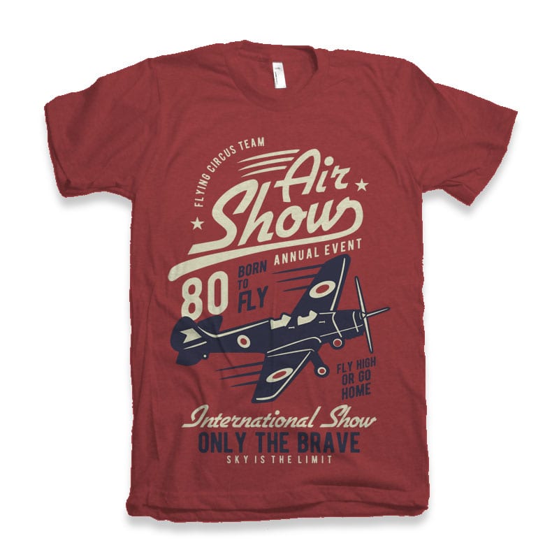 Air Show Airplane t shirt design t shirt design graphic