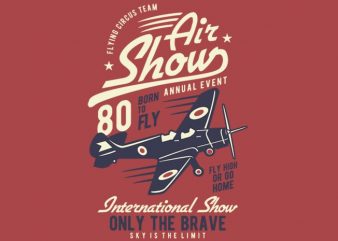Air Show Airplane t shirt design