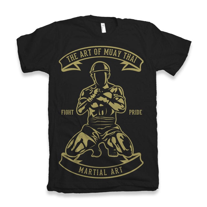 Art Of Muay Thai t-shirt designs for merch by amazon