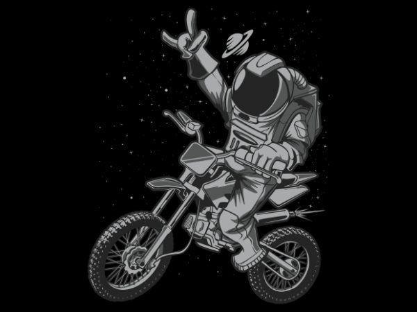Astro Motocross vector t-shirt design template