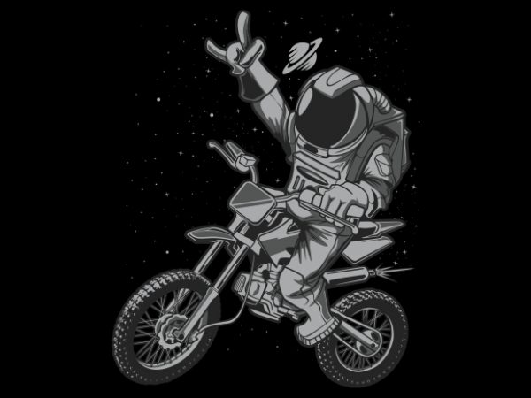 Astro motocross vector t-shirt design template