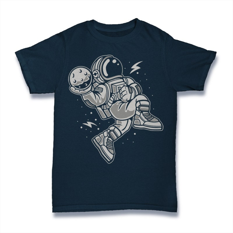 Astronaut Slamdunk tshirt design for merch by amazon