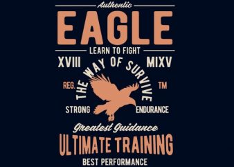 Authentic Eagle Tshirt design