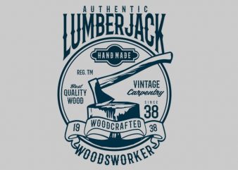 Authentic Lumberjack tshirt design