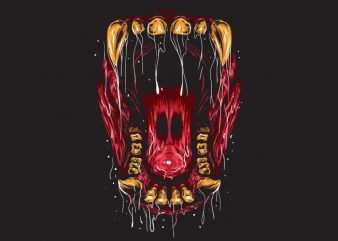 Beast Mouth – Gorilla buy t shirt design for commercial use