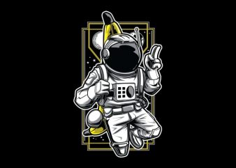 Bananaut – Astronaut & Banana T-Shirt Design