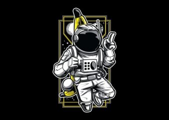 Bananaut - astronaut & banana t-shirt design