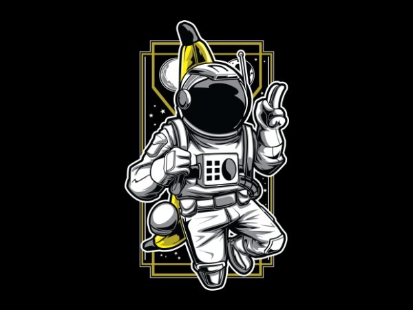 Bananaut – astronaut & banana t-shirt design