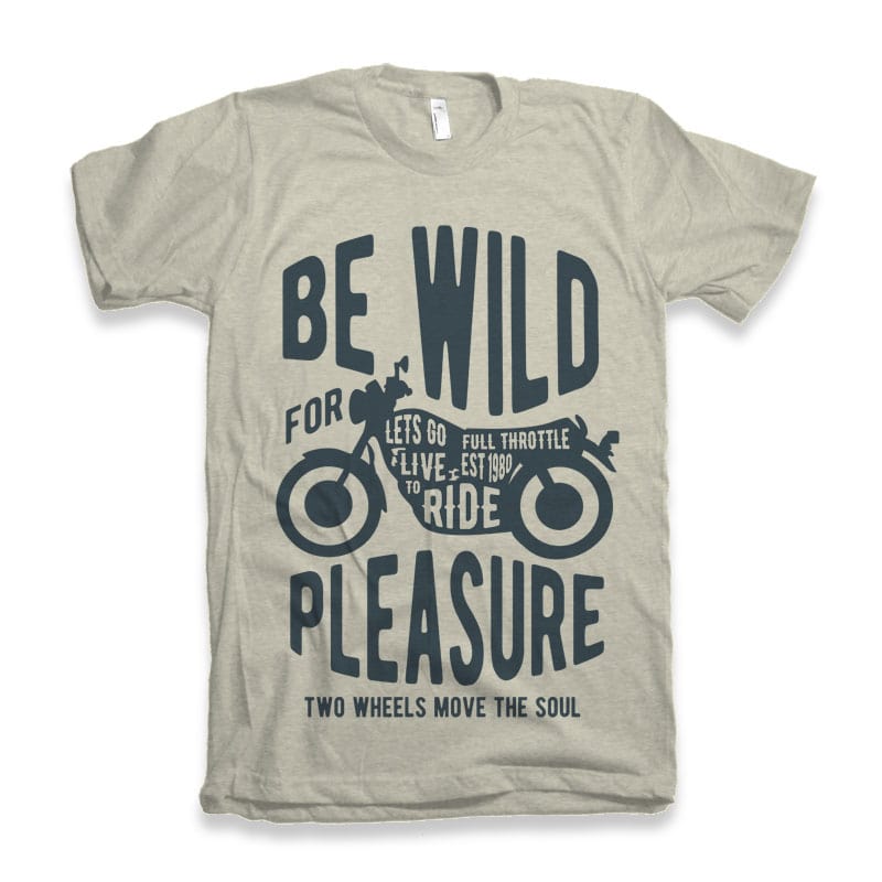 Be Wild T shirt design buy t shirt design