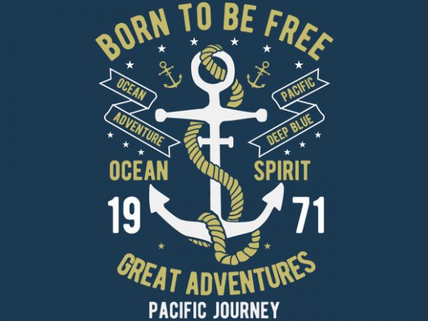 Born to be free tshirt design