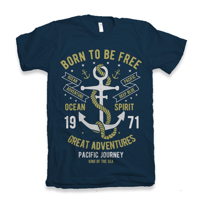 Born To Be Free tshirt design buy t shirt design