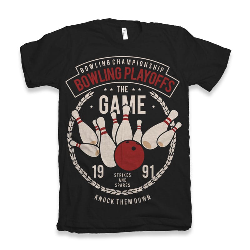 Bowling Playoffs Tshirt Design buy tshirt design