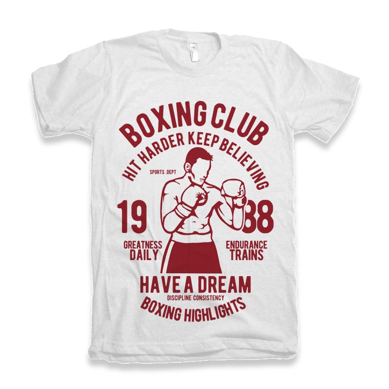 Boxing Club Tshirt Design buy tshirt design