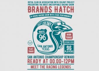 Brands Hatch Racing Tshirt Design