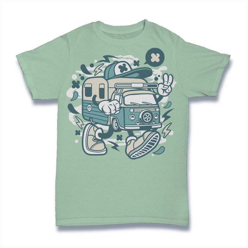 Camper Van tshirt factory