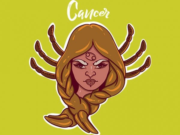 Cancer print ready vector t shirt design