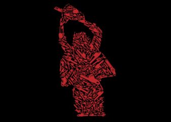 Chainsaw graphic t-shirt design