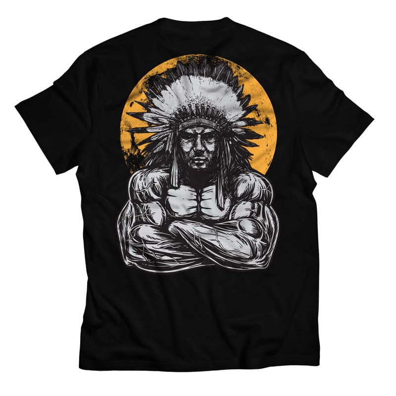 Gym Chief – Indian – Body Building t shirt design graphic
