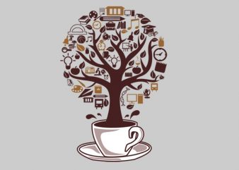 Coffee Tree tshirt design for sale