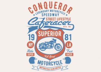 Conqueror Speedway Tshirt design