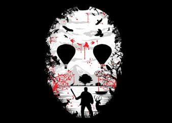 Crystal Lake vector t-shirt design for commercial use