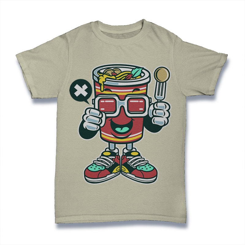 Cup Noodle vector t shirt design