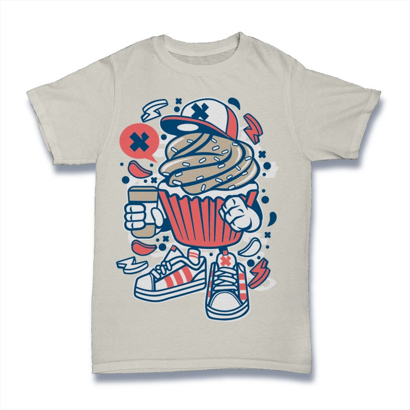 Cupcake commercial use t shirt designs