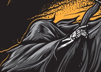 Dabbing Reaper vector t shirt design artwork