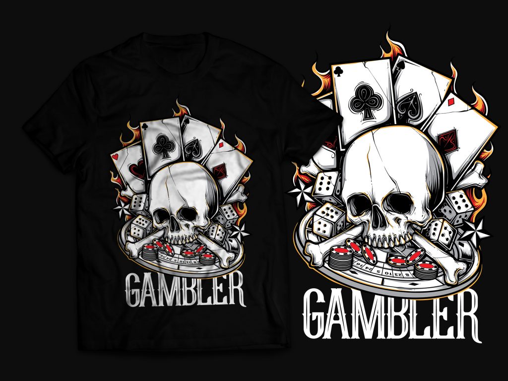 Gambler T-Shirt Design t shirt designs for printful