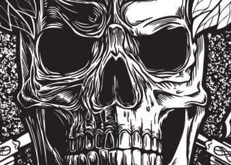 Empty Soul – Skull vector t-shirt design for commercial use