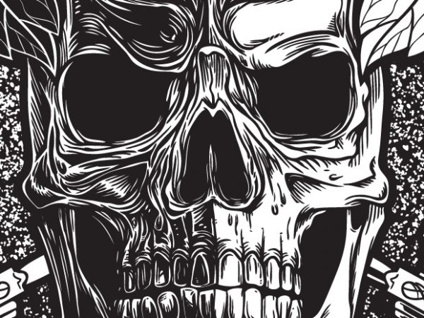 Empty soul – skull vector t-shirt design for commercial use