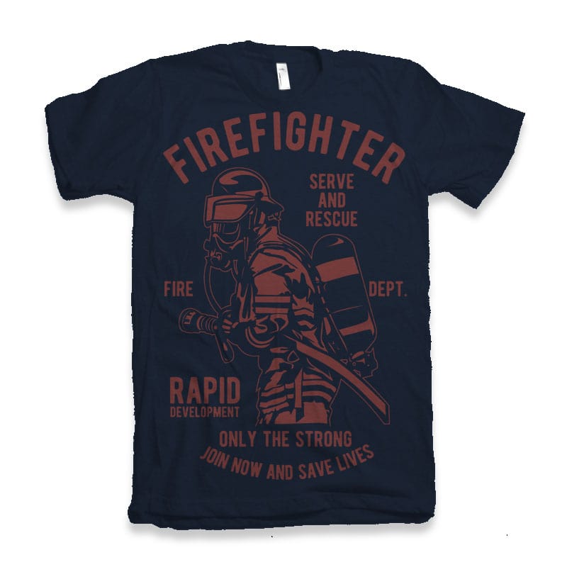 Firefighter Dept tshirt design tshirt designs for merch by amazon