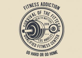 Fitness Addiction tshirt design