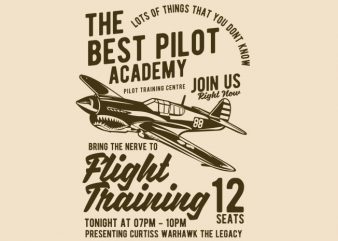 Flight Training t-shirt design