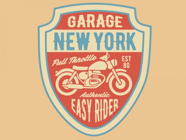 Garage new york tshirt design