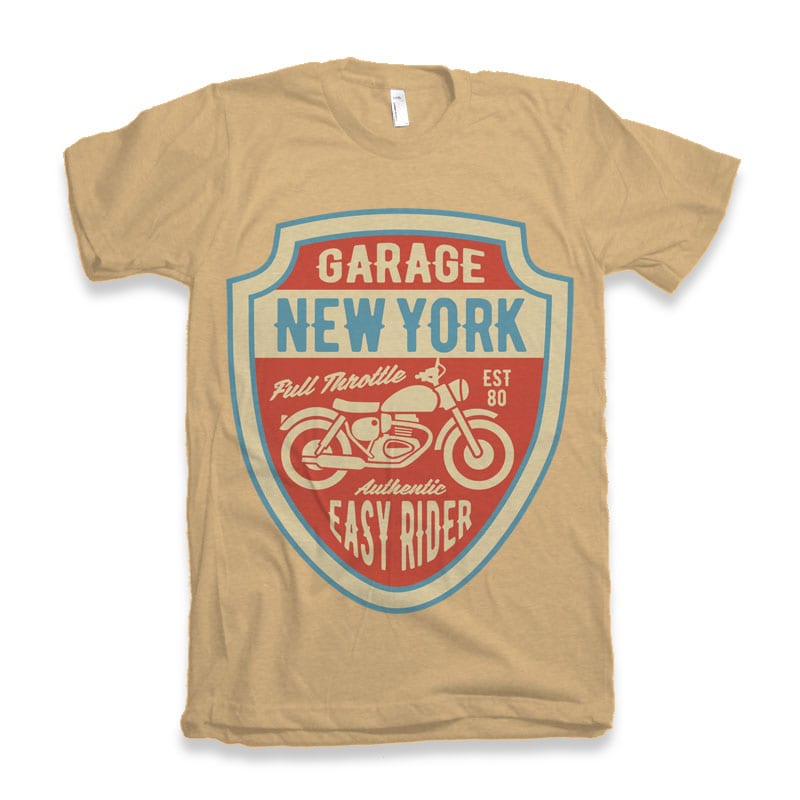 Garage New York tshirt design t-shirt designs for merch by amazon