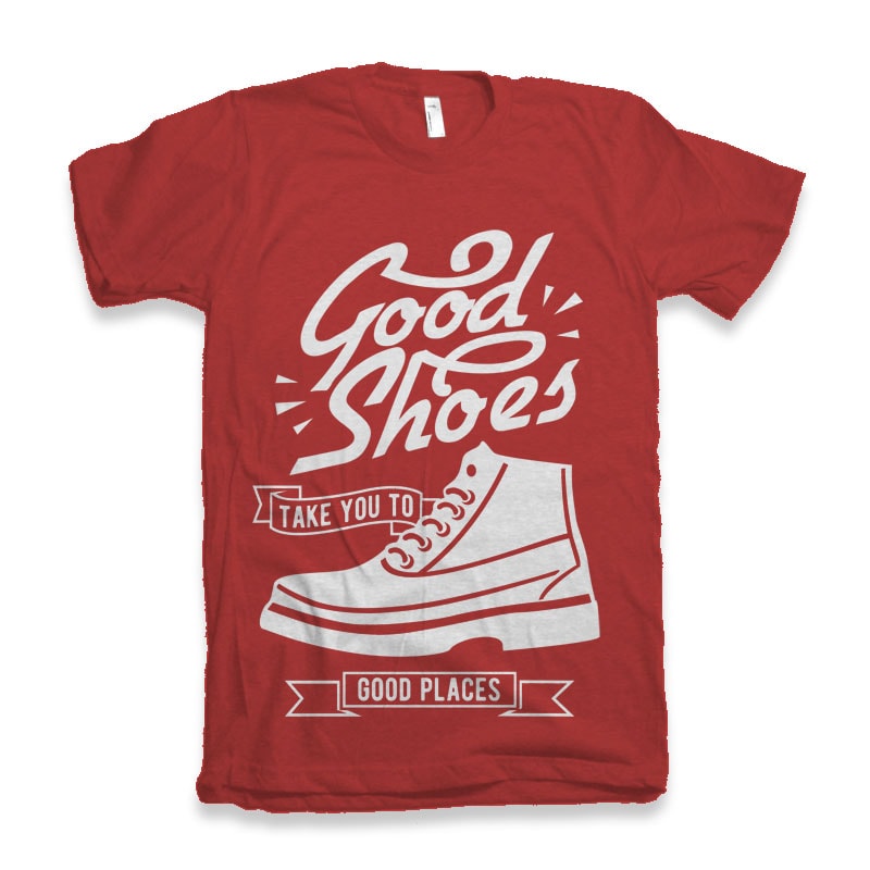 Good Shoes vector tshirt design t-shirt designs for merch by amazon