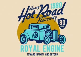 Heavy Hot Road tshirt design