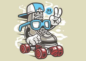 In Line Skater vector shirt design