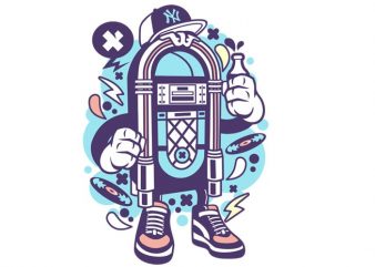 Juke Box buy t shirt design for commercial use