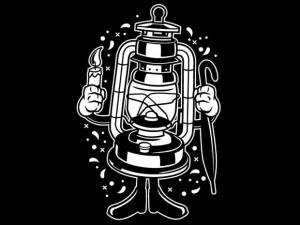 Lantern vector t shirt design artwork